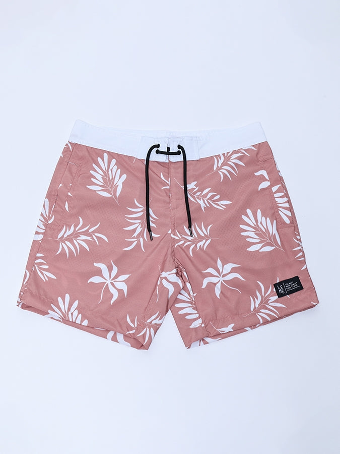 Boardshort Floral Salmão