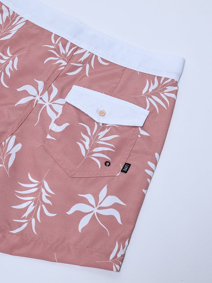 Boardshort Floral Salmão