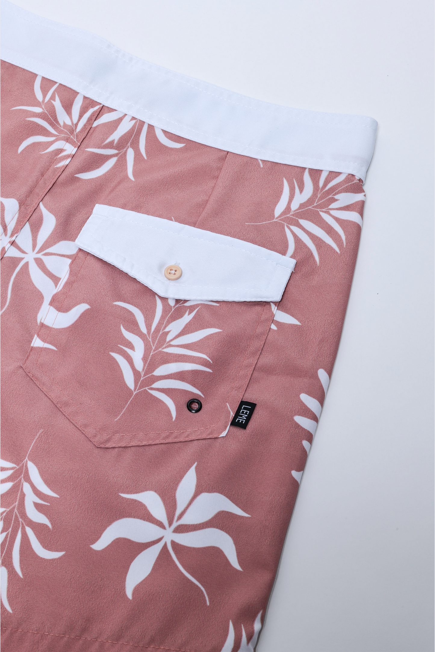 Boardshort Floral Salmão