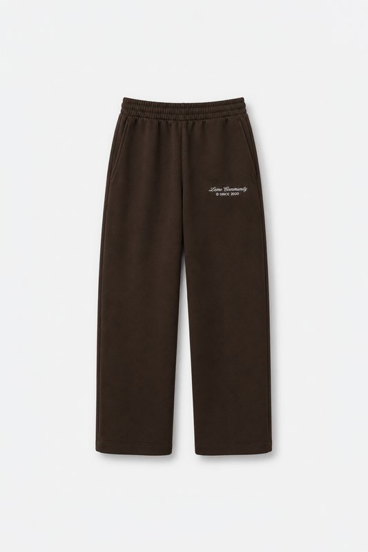 Calça Moletom Leme Community Marrom