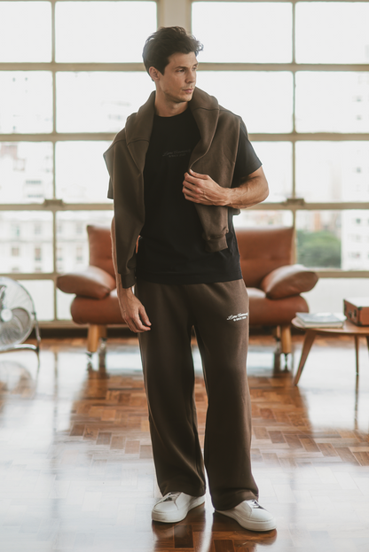 Calça Moletom Leme Community Marrom