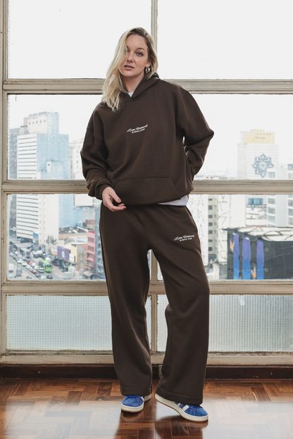 Calça Moletom Leme Community Marrom
