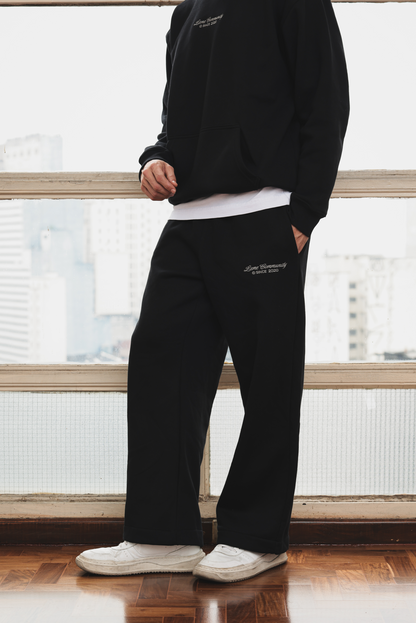 Calça Moletom Leme Community Preta