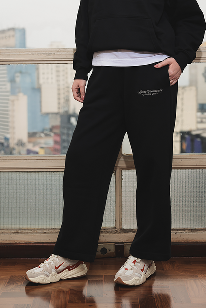 Calça Moletom Leme Community Preta
