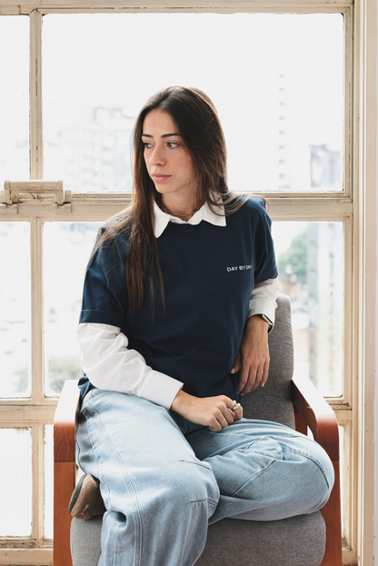 Camiseta Day By Day Azul