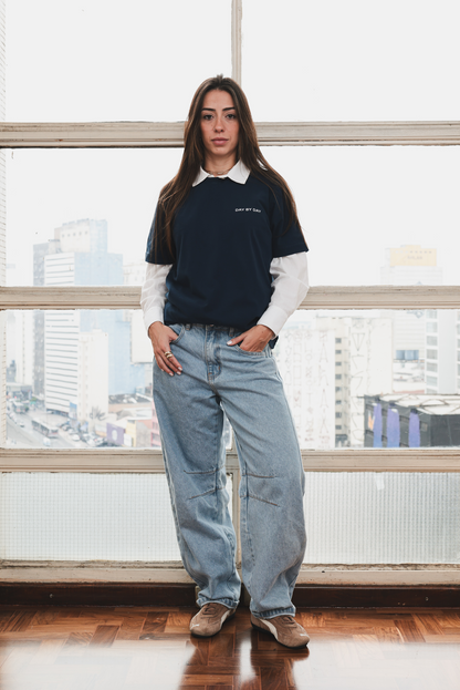 Camiseta Day By Day Azul