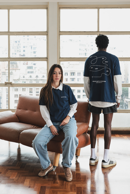 Camiseta Day By Day Azul