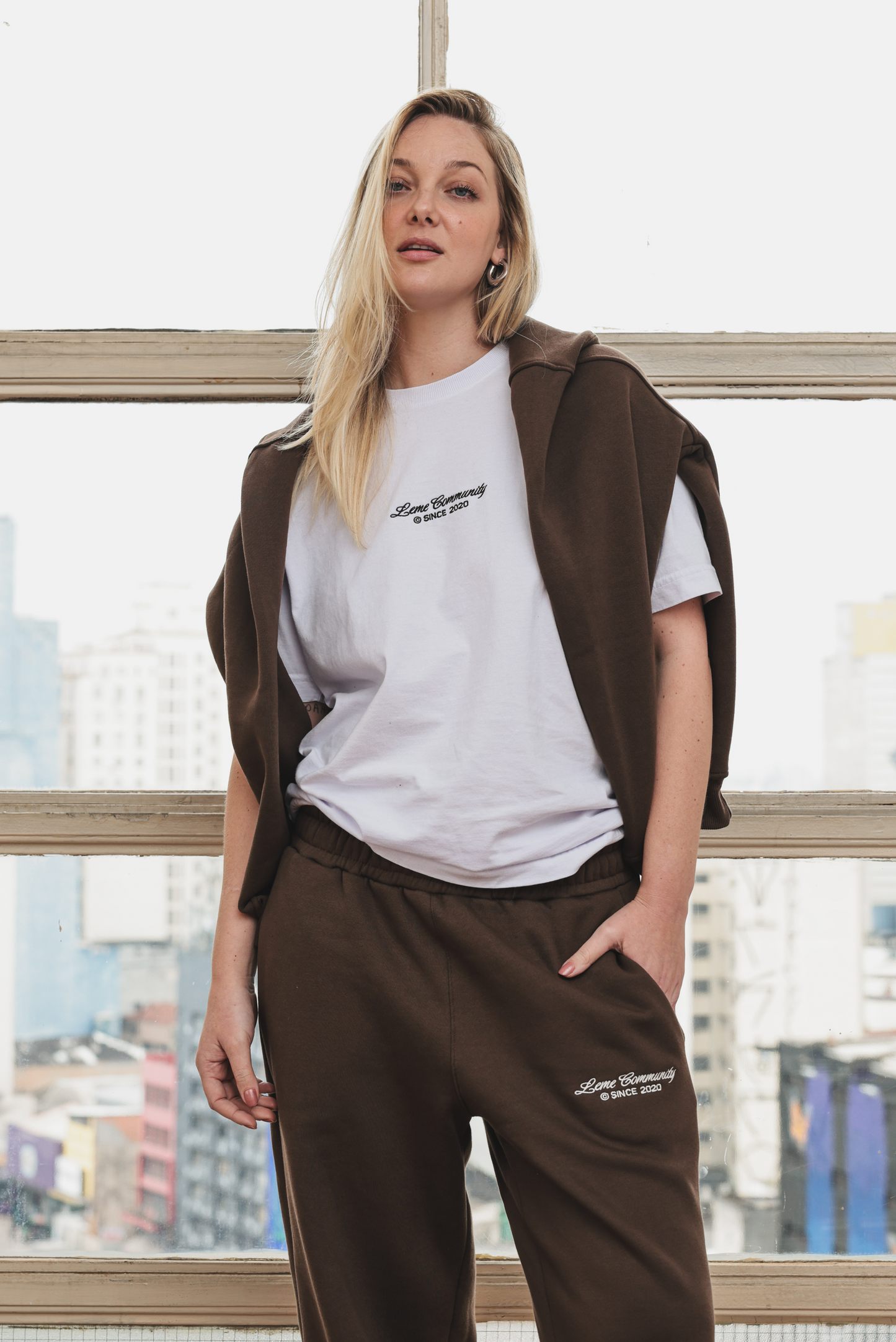 Camiseta Leme Community Branca
