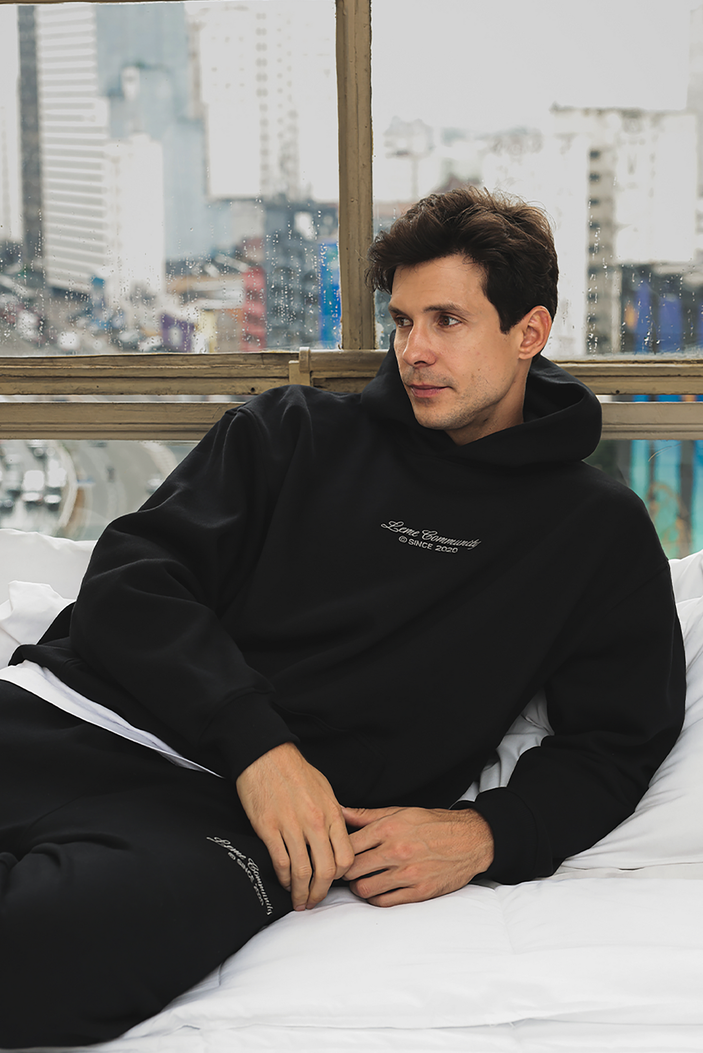 Moletom Leme Community Preto